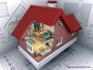 3D Isometric View the Residential House on Architect Drawing - Architecture GOLN [ en.architecture.gurukul.edu.bd ]