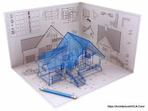 3D Isometric View the Residential House on Architect Drawing - Architecture GOLN [ en.architecture.gurukul.edu.bd ]